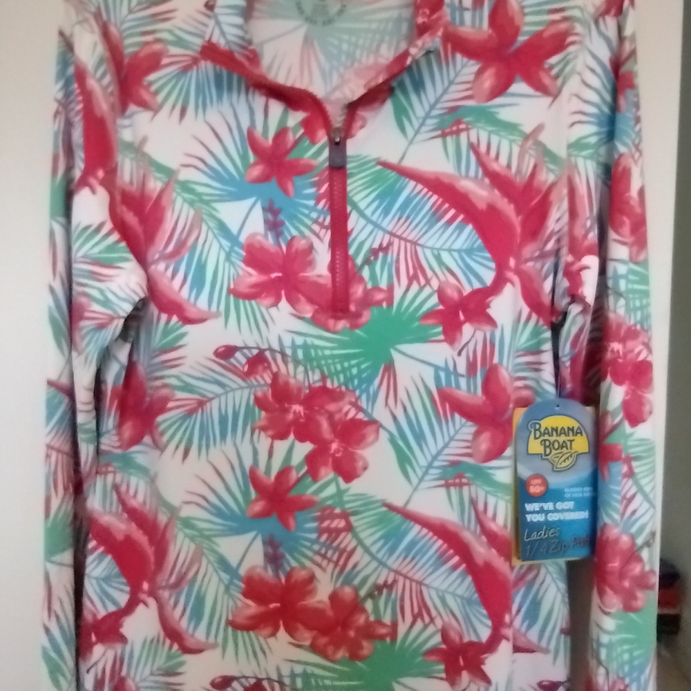 Banana boat 1/4 zip polo